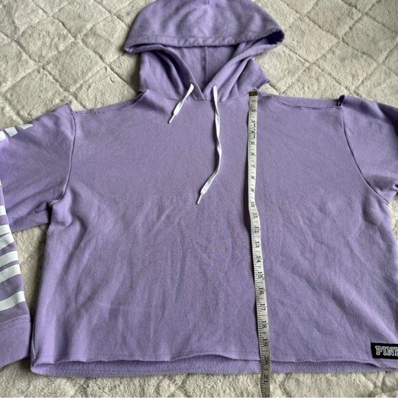 Victoria's Secret PINK | Lavender Cold Shoulder Hoodie | Size Large - Picture 15 of 15